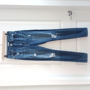 Forever 21 - Distressed Long Jeans